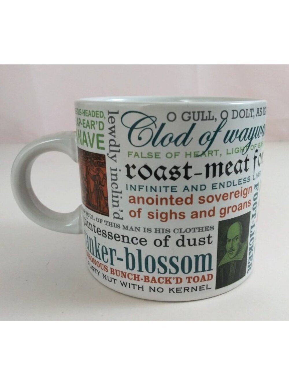 2010 The Unemployed Philosophers Guild Shakespearean Insults Mug Coffee Cups